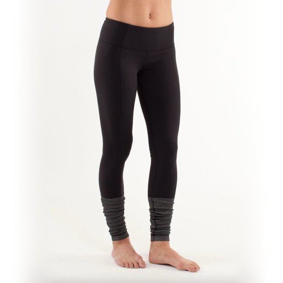 lululemon athletica Pants - Lululemon Special Edition Wunder Under Pant Ribbed Dark Gray Size 4 HTF